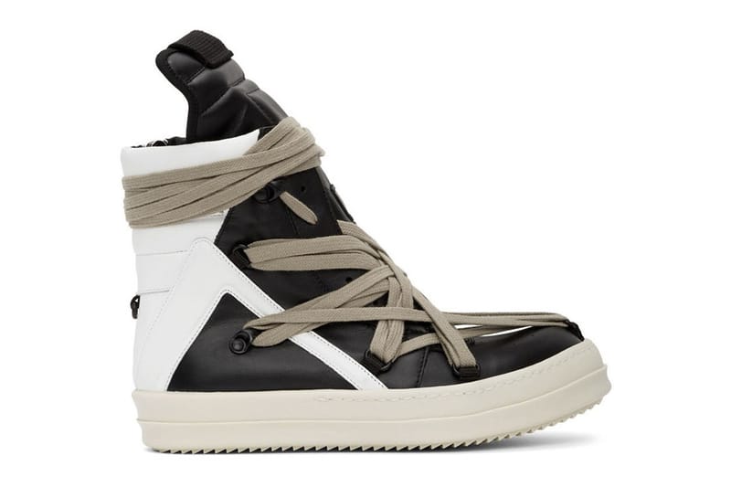 rick owens geobasket all black