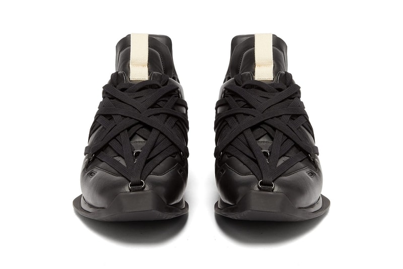 Rick Owens Maximal Runner Black Laces Leather MATCHESFASHION.COM Spring/Summer 2020 SS20 Sneaker Release Information "TECUATL" Collection