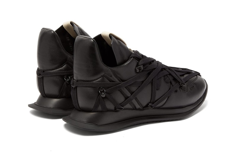Rick Owens Maximal Runner Black Laces Leather MATCHESFASHION.COM Spring/Summer 2020 SS20 Sneaker Release Information "TECUATL" Collection