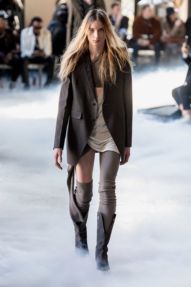 Rick Owens "PERFORMA" Paris Fashion Week Men's Fall/Winter 2020 Runway Show Closer Look Editorial Lord of Darkness Asymmetrical Collection Menswear Gender Fluid Neutral Leather PVC Mohair Tailoring Biker