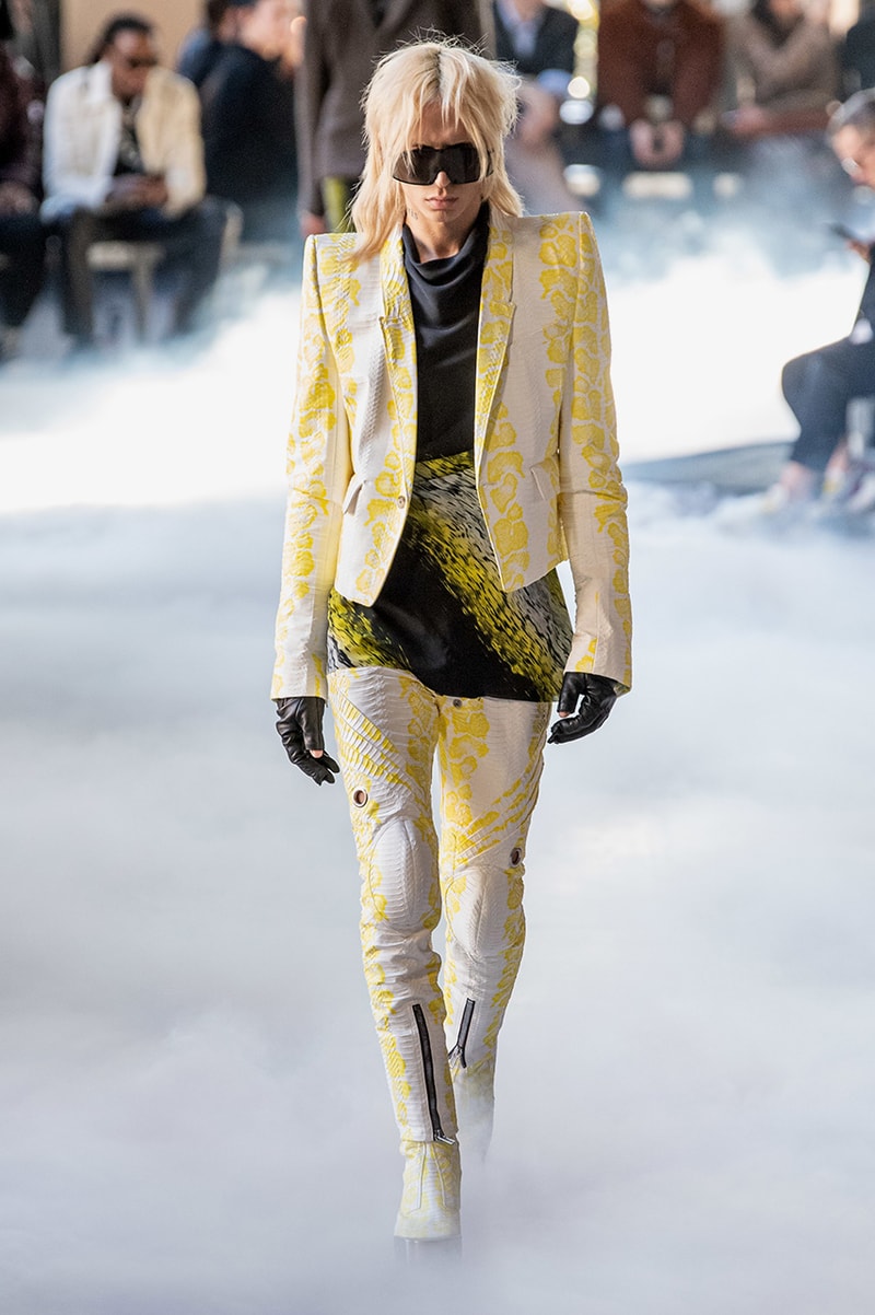 Rick Owens "PERFORMA" Paris Fashion Week Men's Fall/Winter 2020 Runway Show Closer Look Editorial Lord of Darkness Asymmetrical Collection Menswear Gender Fluid Neutral Leather PVC Mohair Tailoring Biker