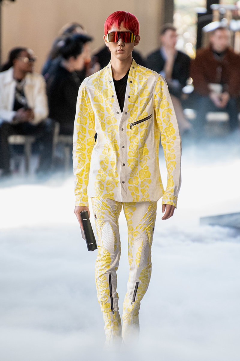 Rick Owens "PERFORMA" Paris Fashion Week Men's Fall/Winter 2020 Runway Show Closer Look Editorial Lord of Darkness Asymmetrical Collection Menswear Gender Fluid Neutral Leather PVC Mohair Tailoring Biker
