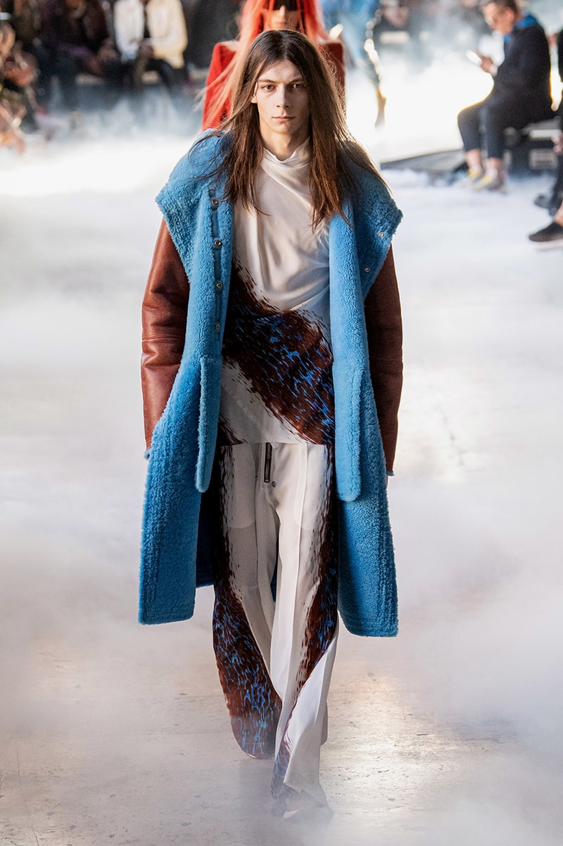 Rick Owens "PERFORMA" Paris Fashion Week Men's Fall/Winter 2020 Runway Show Closer Look Editorial Lord of Darkness Asymmetrical Collection Menswear Gender Fluid Neutral Leather PVC Mohair Tailoring Biker