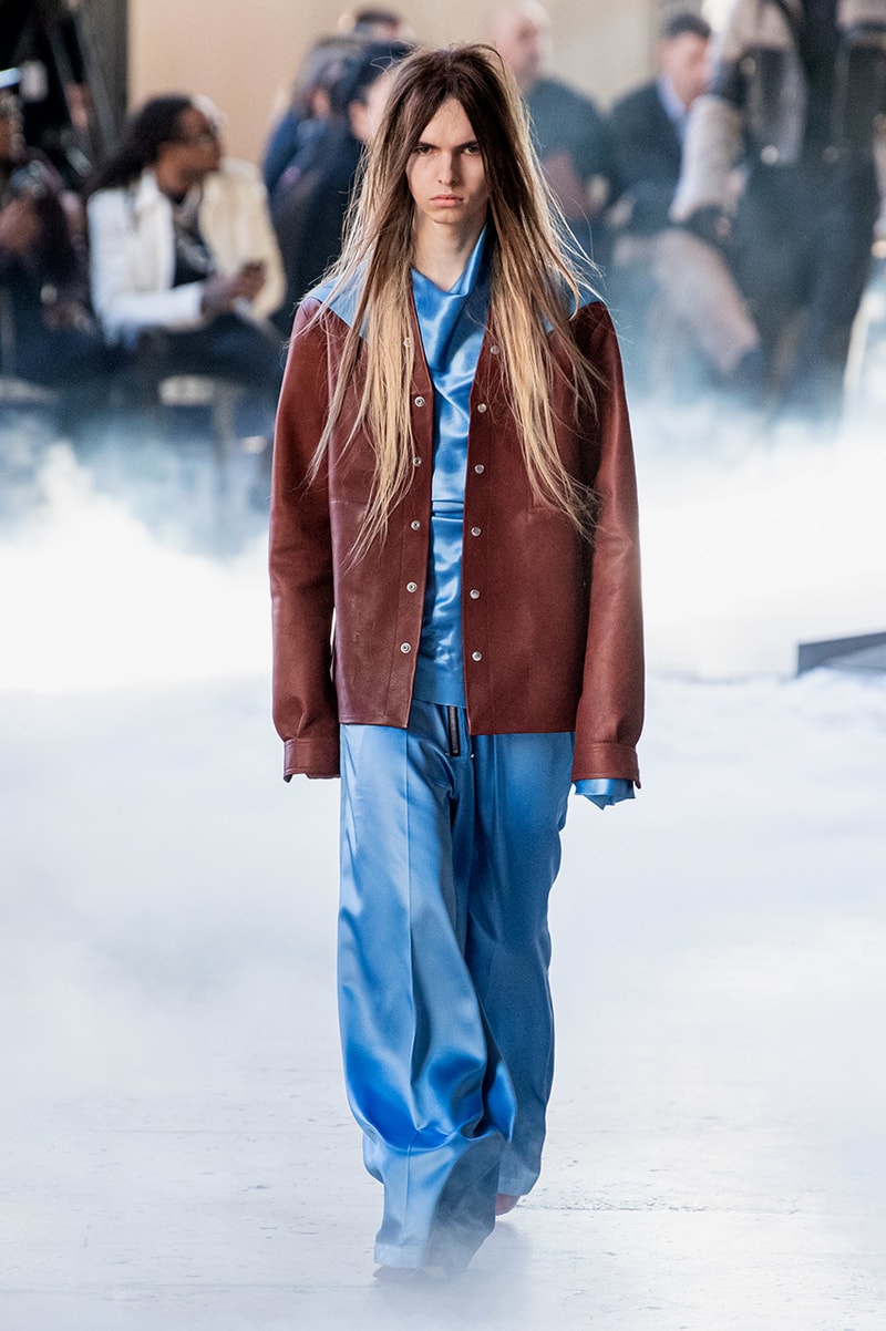 Rick Owens "PERFORMA" Paris Fashion Week Men's Fall/Winter 2020 Runway Show Closer Look Editorial Lord of Darkness Asymmetrical Collection Menswear Gender Fluid Neutral Leather PVC Mohair Tailoring Biker