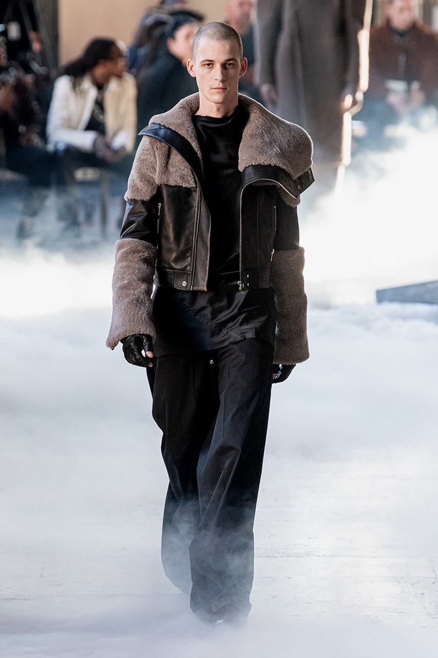 Rick Owens "PERFORMA" Paris Fashion Week Men's Fall/Winter 2020 Runway Show Closer Look Editorial Lord of Darkness Asymmetrical Collection Menswear Gender Fluid Neutral Leather PVC Mohair Tailoring Biker