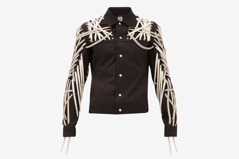 Rick Owens Tecuatl Lace up Technical Gabardine Jacket Release ss20 spring summer matchesfashion
