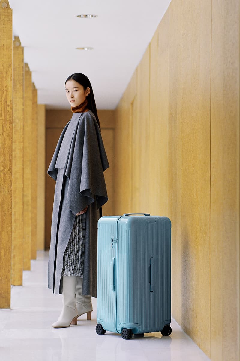 RIMOWA Two New Colorways Essential Essential Lite Range Berry Glacier travel suitcases lvmh