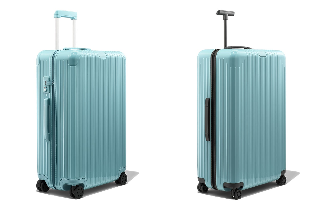 RIMOWA Two New Colorways Essential Essential Lite Range Berry Glacier travel suitcases lvmh