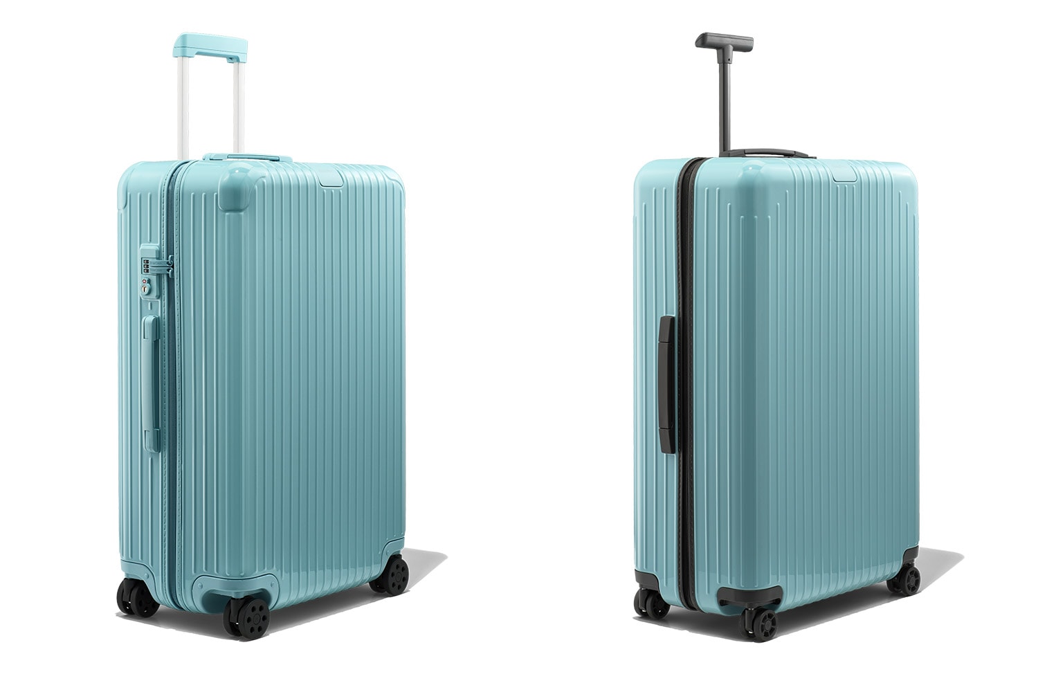 RIMOWA Two New Colorways Essential Essential Lite Range Berry Glacier travel suitcases lvmh