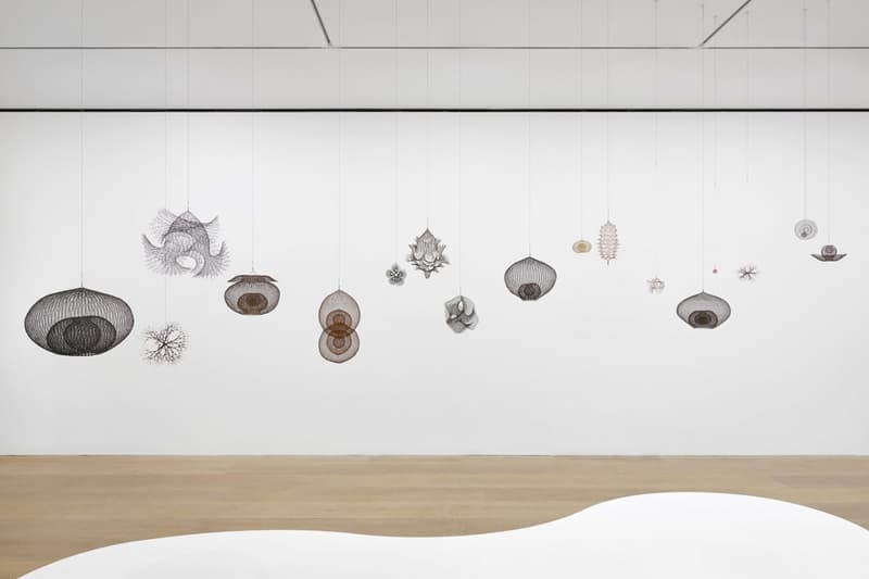 Ruth Asawa "A Line Can Go Anywhere" Exhibition David Zwirner Gallery Sculptures Wire Line Paper