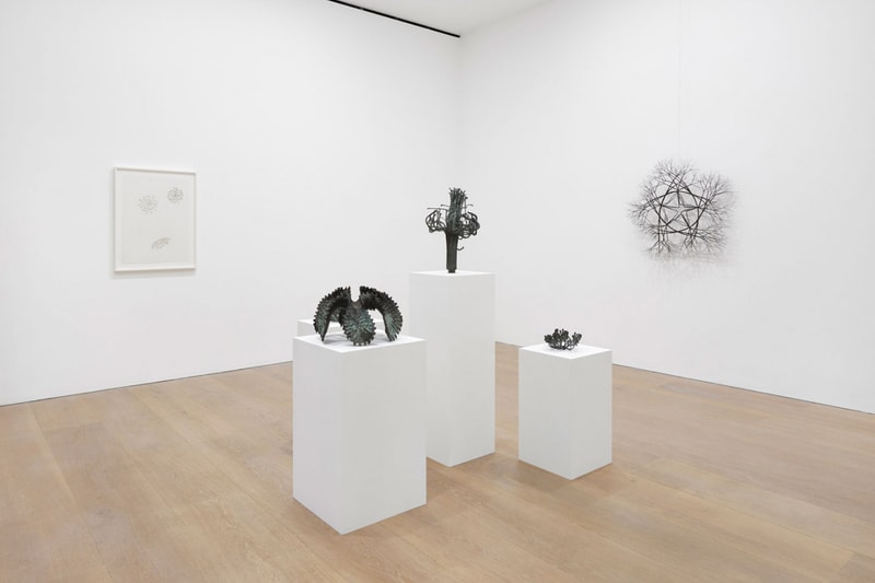 Ruth Asawa "A Line Can Go Anywhere" Exhibition David Zwirner Gallery Sculptures Wire Line Paper 