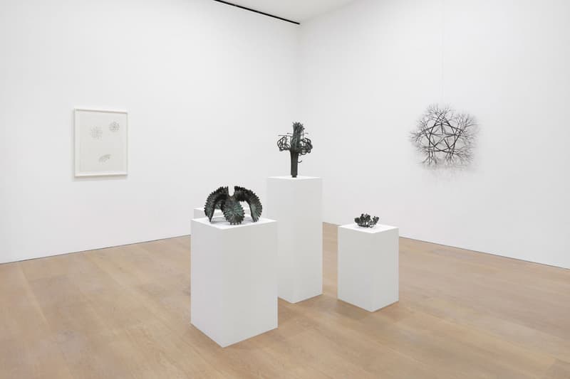 Ruth Asawa "A Line Can Go Anywhere" Exhibition David Zwirner Gallery Sculptures Wire Line Paper
