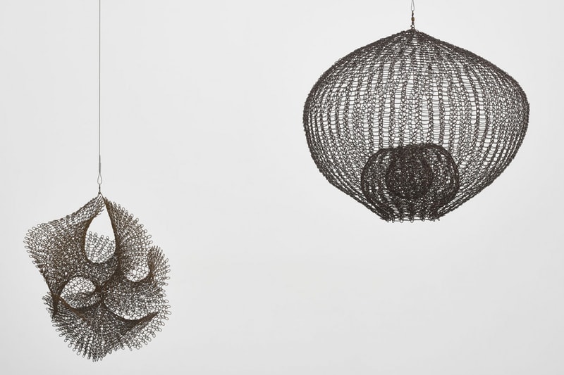 Ruth Asawa "A Line Can Go Anywhere" Exhibition David Zwirner Gallery Sculptures Wire Line Paper 