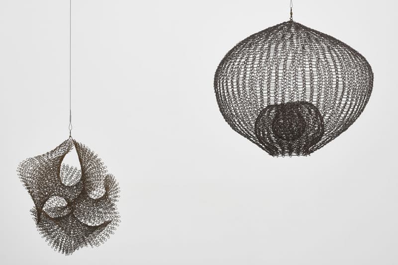 Ruth Asawa "A Line Can Go Anywhere" Exhibition David Zwirner Gallery Sculptures Wire Line Paper