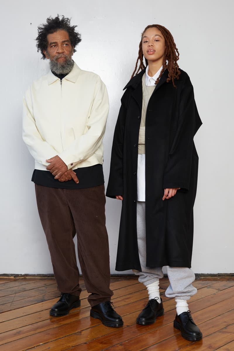 s.k. manor hill Fall/Winter 2020 Lookbook Collection Coats Jackets Trousers Blazers Shirts Hats Bags Hoodies Sweatpants Gingham Corduroy Brown White Gray Beige