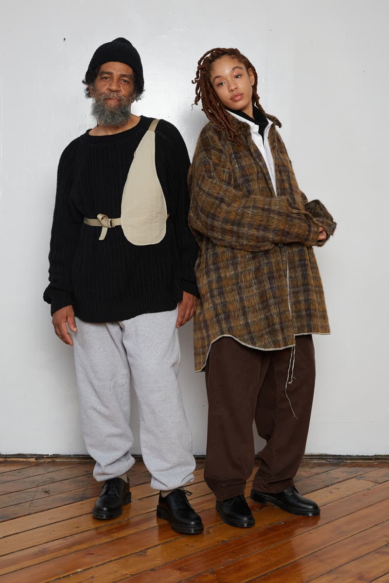 s.k. manor hill Fall/Winter 2020 Lookbook Collection Coats Jackets Trousers Blazers Shirts Hats Bags Hoodies Sweatpants Gingham Corduroy Brown White Gray Beige