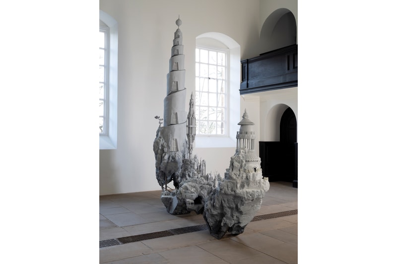 Saad Qureshi Yorkshire Sculpture Park Solo Exhibition "Something About Paradise" Sculptures Landscapes Architecture 