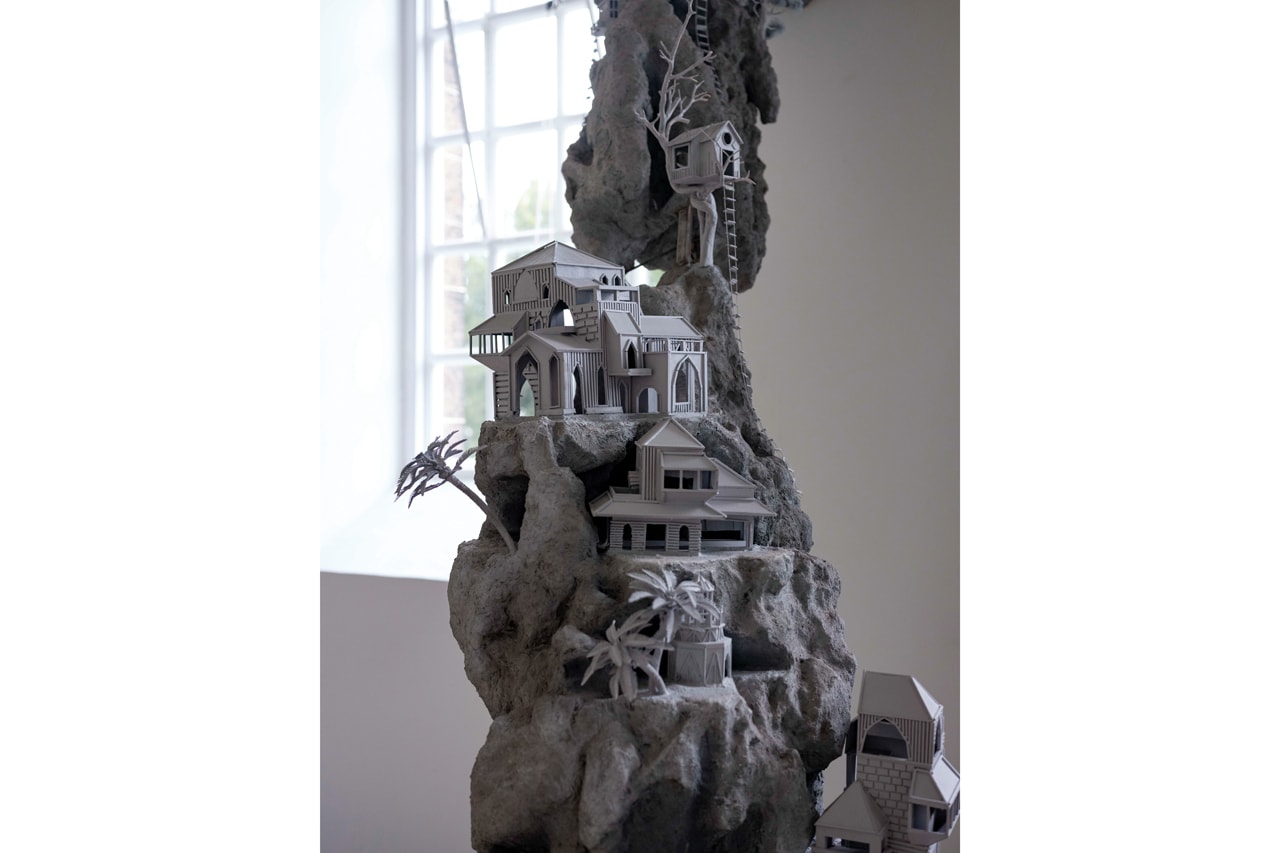 Saad Qureshi Yorkshire Sculpture Park Solo Exhibition "Something About Paradise" Sculptures Landscapes Architecture 