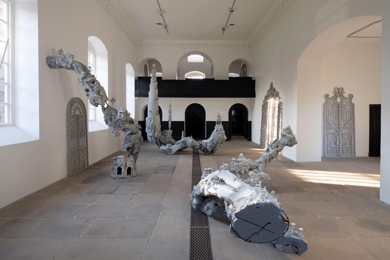 Saad Qureshi Yorkshire Sculpture Park Solo Exhibition "Something About Paradise" Sculptures Landscapes Architecture 