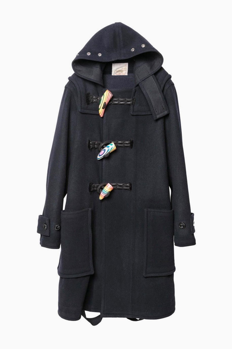 Haroshi sacai Duffle Coat artist art tooth Royal Navy World War II two 2g exclusive shibuya parco tokyo japanese designer outerwear fall winter 2020 jackets coats wool raffle sartorial