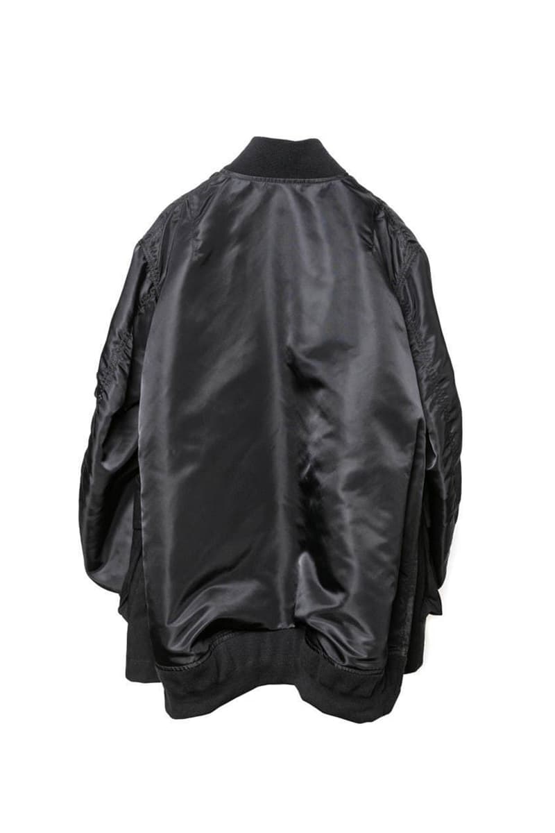 sacai Exclusive Nagoya Sakae Mitsukoshi Jackets coats trench deconstruction militaristic bomber ma 1 flight modular reconstruction multi panel garment store opening tokyo chitose abe