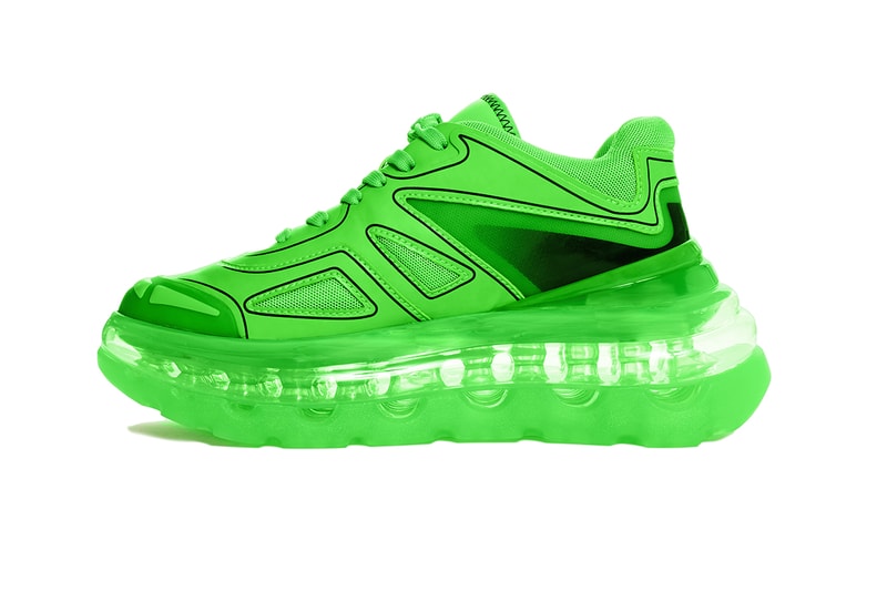 Shoes 53045 Bump'Air Neon Series Release Information Sneaker Drops Green Pink Mix and Match London Fashion Week Yu Masui Footwear Chunky Triple S Designer Remove term: David Tourniaire-Beauciel David Tourniaire-Beauciel