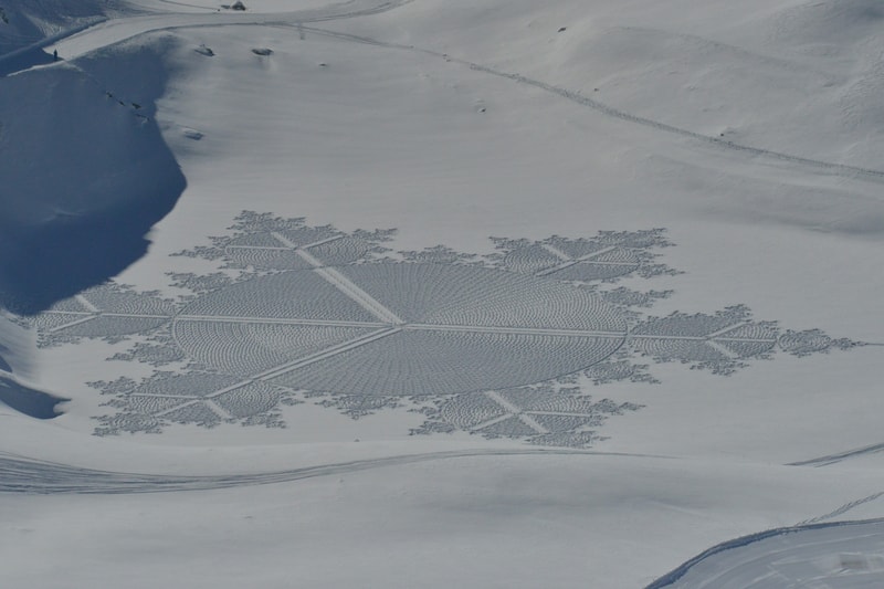 simon beck snow art photos