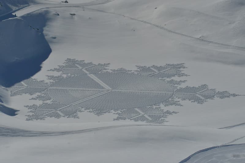 simon beck snow art photos