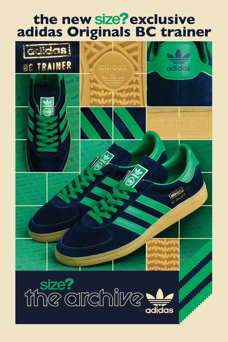 size adidas originals bc trainer navy green gum release date info photos price
