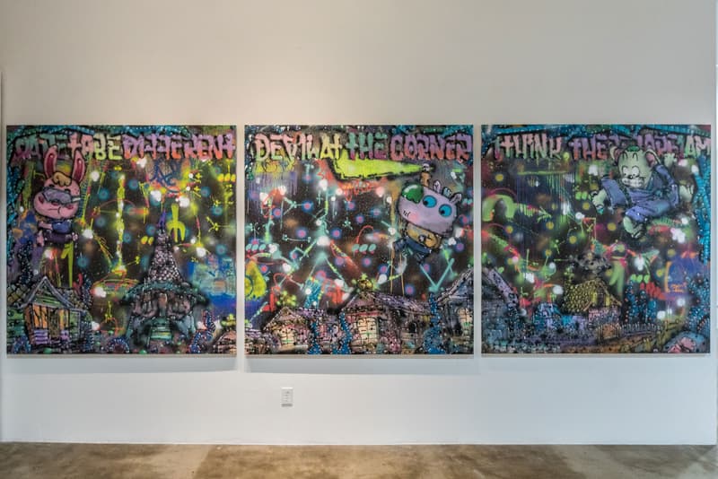 snipe1 "METAZEALOT" Solo Exhibition Avenue des Arts Los Angeles Graffiti Japanese Folklore Yokai
