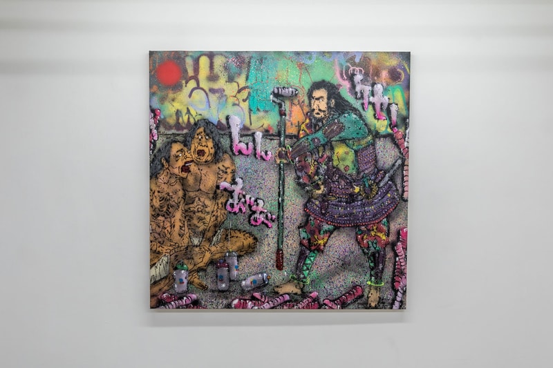 snipe1 "METAZEALOT" Solo Exhibition Avenue des Arts Los Angeles Graffiti Japanese Folklore Yokai 