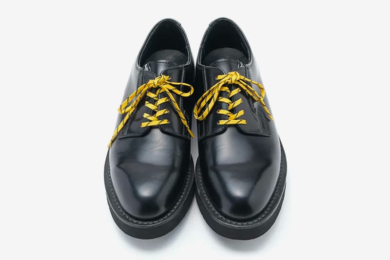 SOPHNET Danner Black Leather Postman Shoes Japanese footwear sneakers runners trainers kicks postman derby trekking laces spring summer 2020 collection buffed full grain smooth
