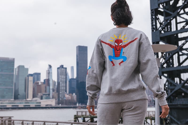 Spider Man Amazing BAIT Champion Capsule Release Info Buy Price Sweater T shirt Sweatpants Marvel Comics