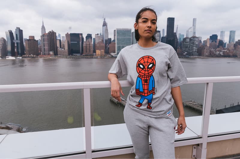 Spider Man Amazing BAIT Champion Capsule Release Info Buy Price Sweater T shirt Sweatpants Marvel Comics