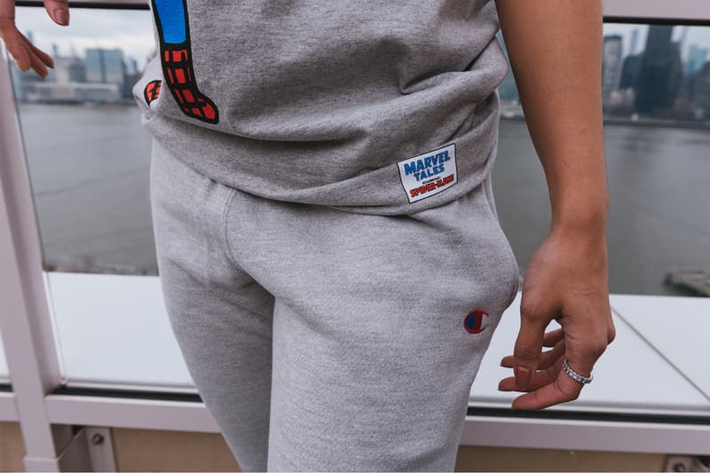 Spider Man Amazing BAIT Champion Capsule Release Info Buy Price Sweater T shirt Sweatpants Marvel Comics