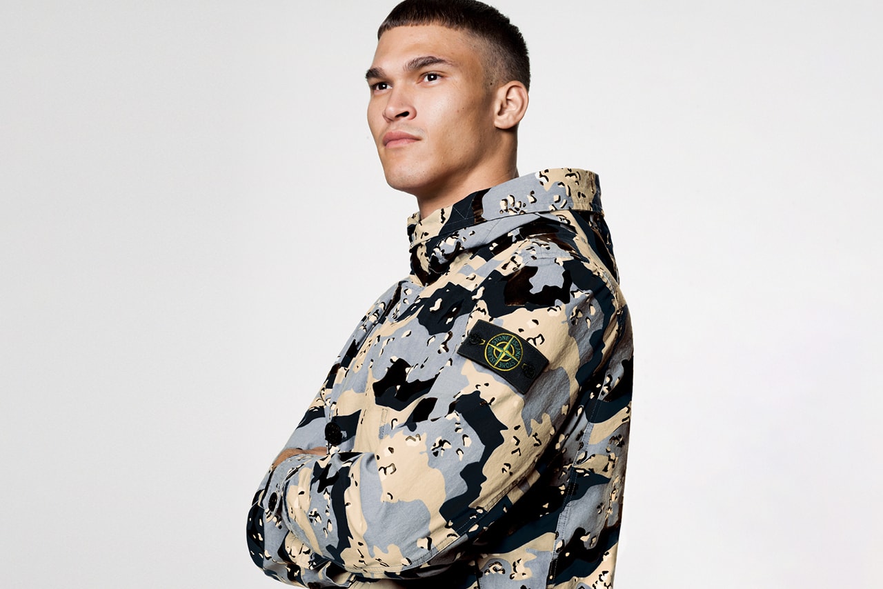 browns stone island ss20 spring summer 2020 camo camouflage stoney jacket release information buy cop purchase desert 3C-PU