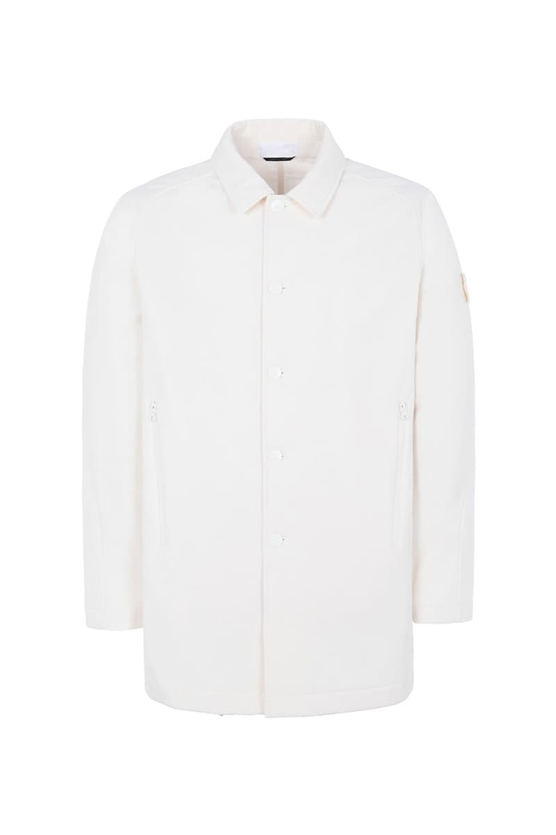 Stone Island Ghost SS20 Collection monochromatic polistiere stretch 5l vest jacket shirt knit cream white black blue navy olive green