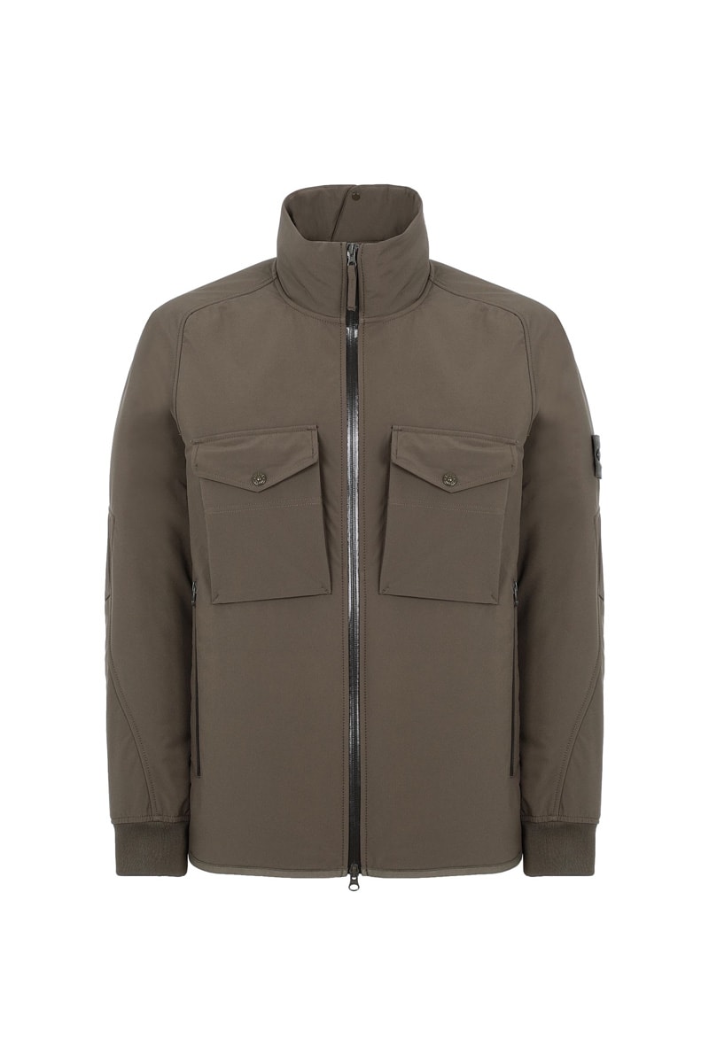 Stone Island Ghost SS20 Collection monochromatic polistiere stretch 5l vest jacket shirt knit cream white black blue navy olive green 