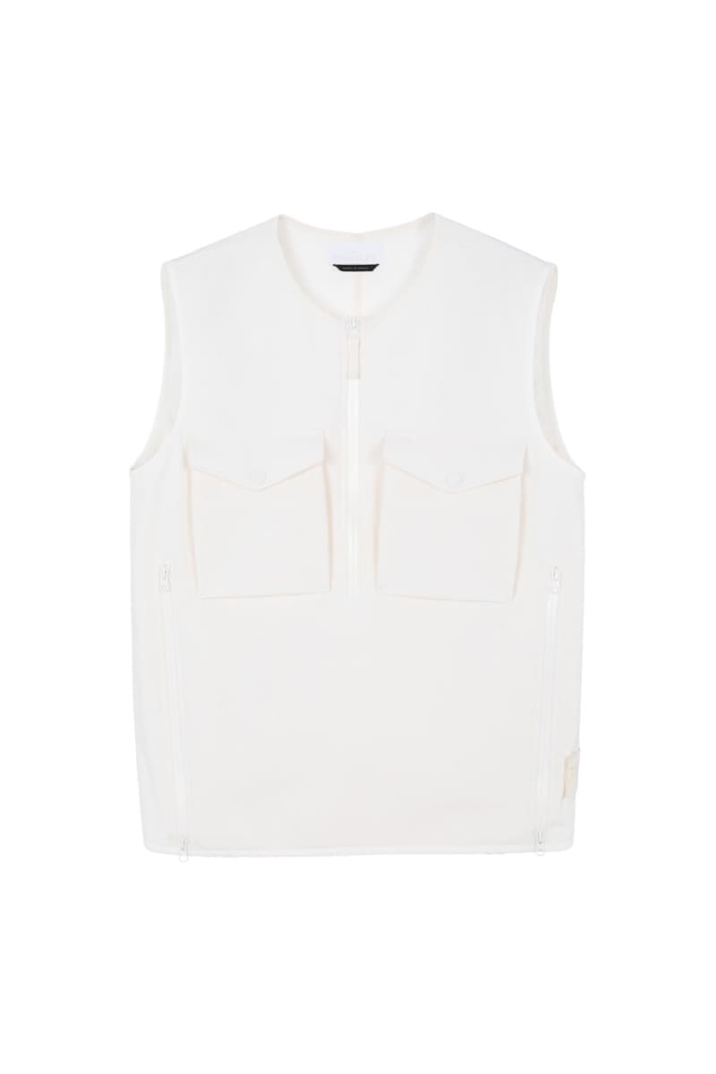 Stone Island Ghost SS20 Collection monochromatic polistiere stretch 5l vest jacket shirt knit cream white black blue navy olive green 