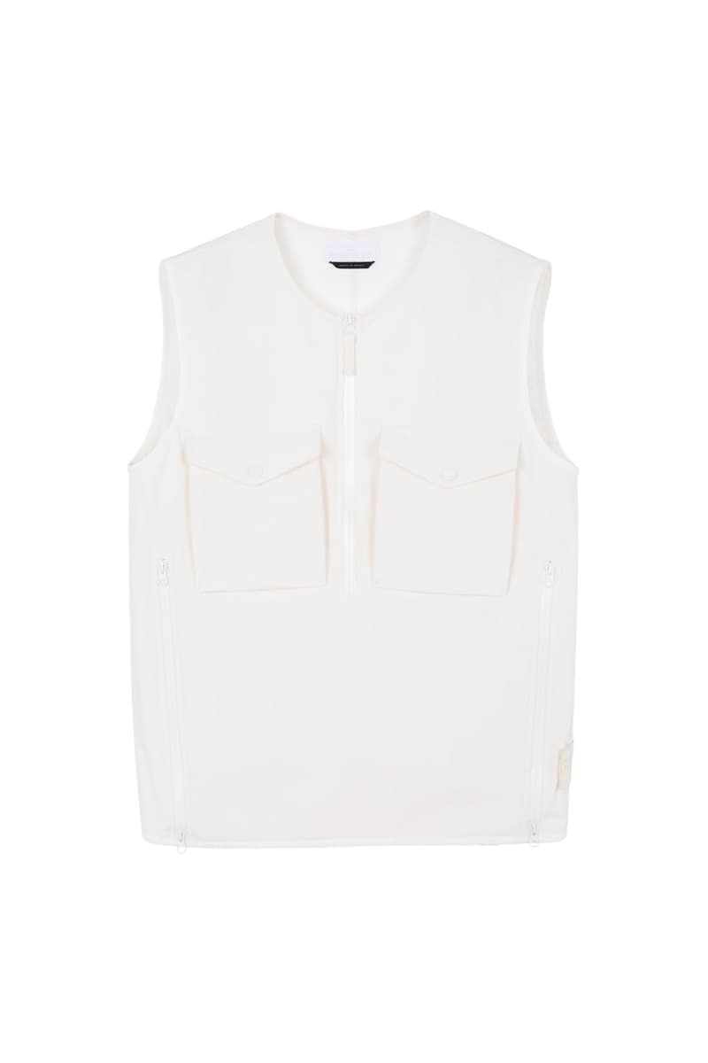 Stone Island Ghost SS20 Collection monochromatic polistiere stretch 5l vest jacket shirt knit cream white black blue navy olive green