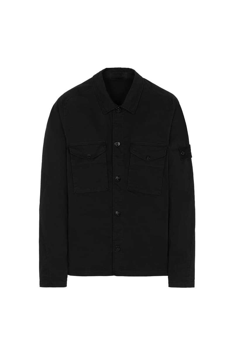 Stone Island Ghost SS20 Collection monochromatic polistiere stretch 5l vest jacket shirt knit cream white black blue navy olive green