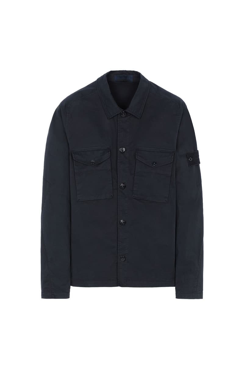 Stone Island Ghost SS20 Collection monochromatic polistiere stretch 5l vest jacket shirt knit cream white black blue navy olive green