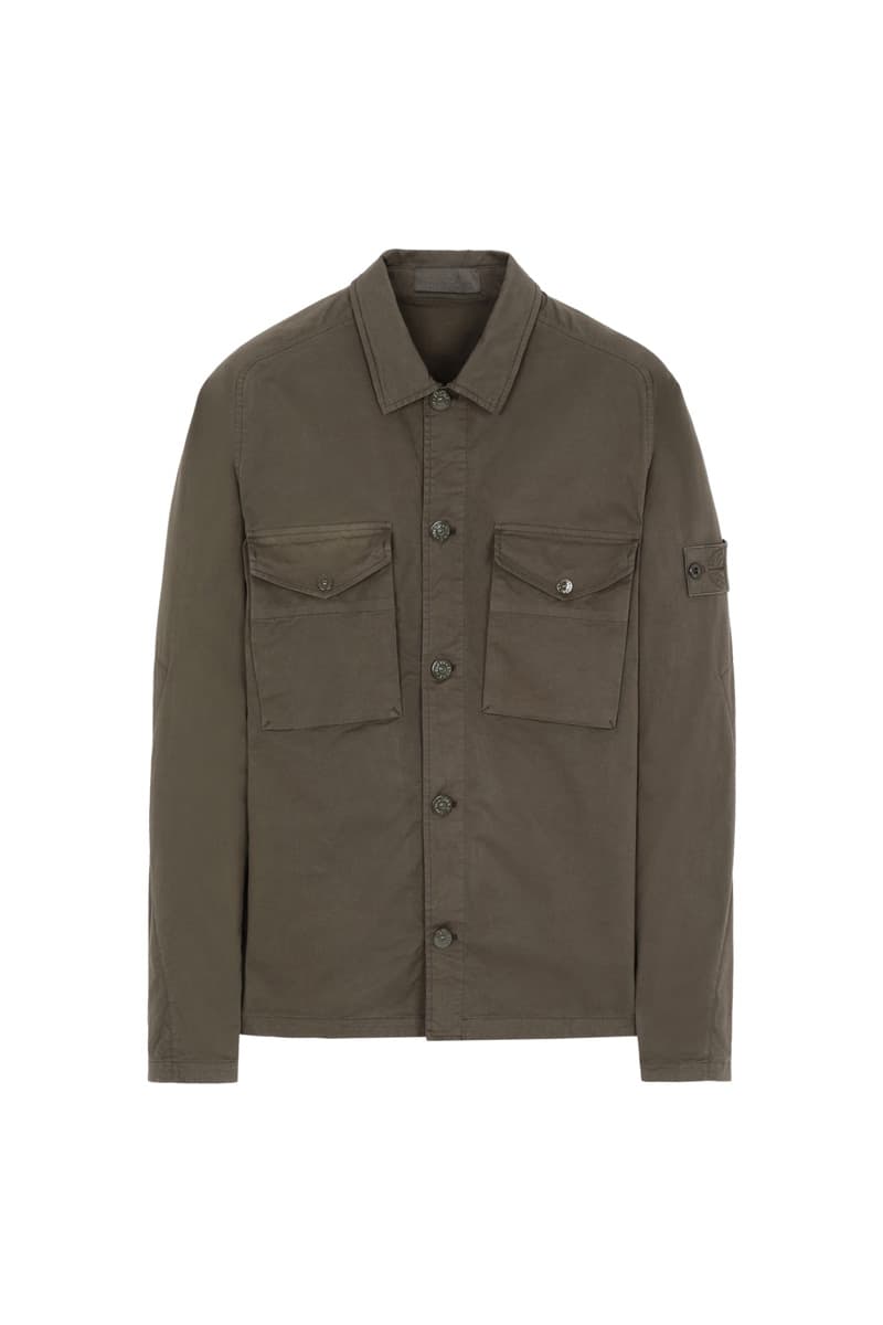 Stone Island Ghost SS20 Collection monochromatic polistiere stretch 5l vest jacket shirt knit cream white black blue navy olive green