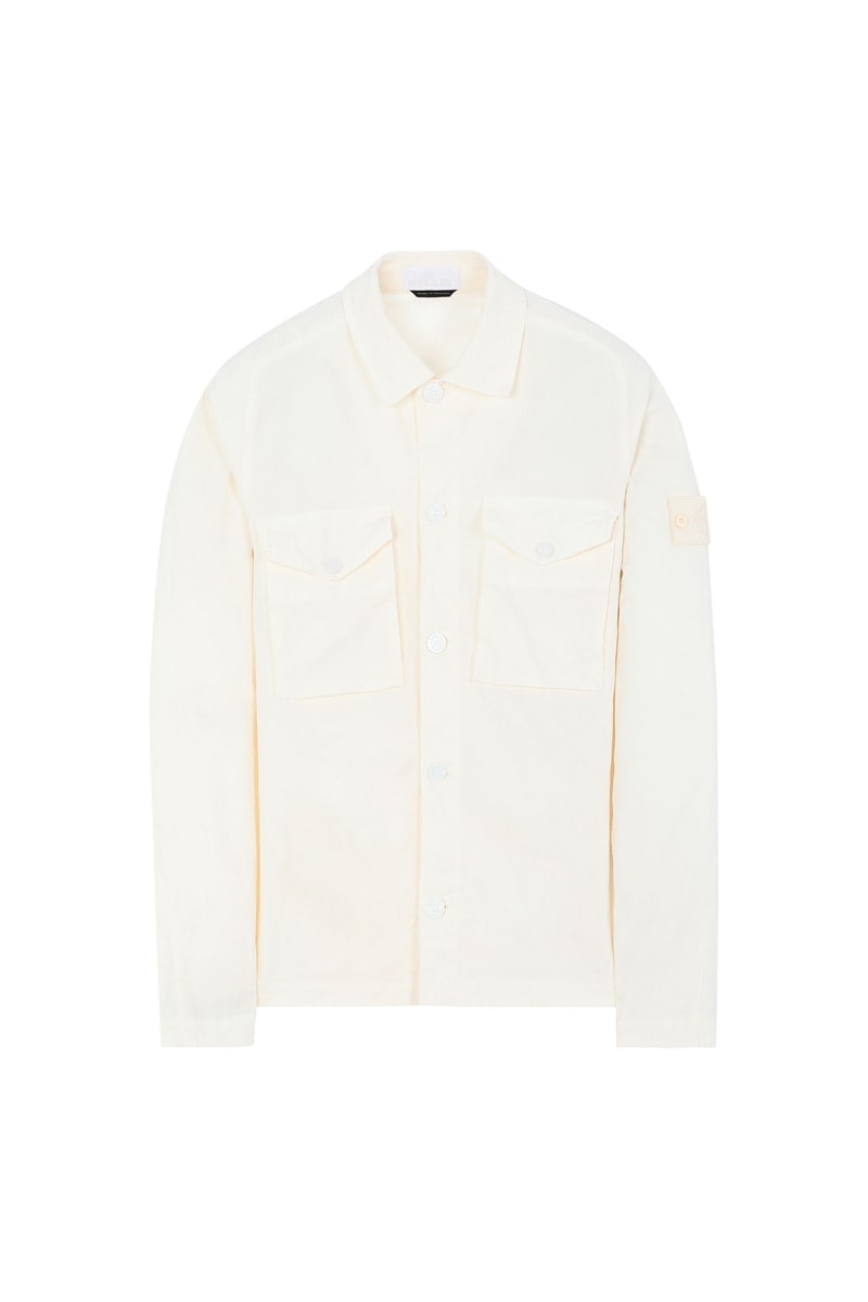 Stone Island Ghost SS20 Collection monochromatic polistiere stretch 5l vest jacket shirt knit cream white black blue navy olive green 
