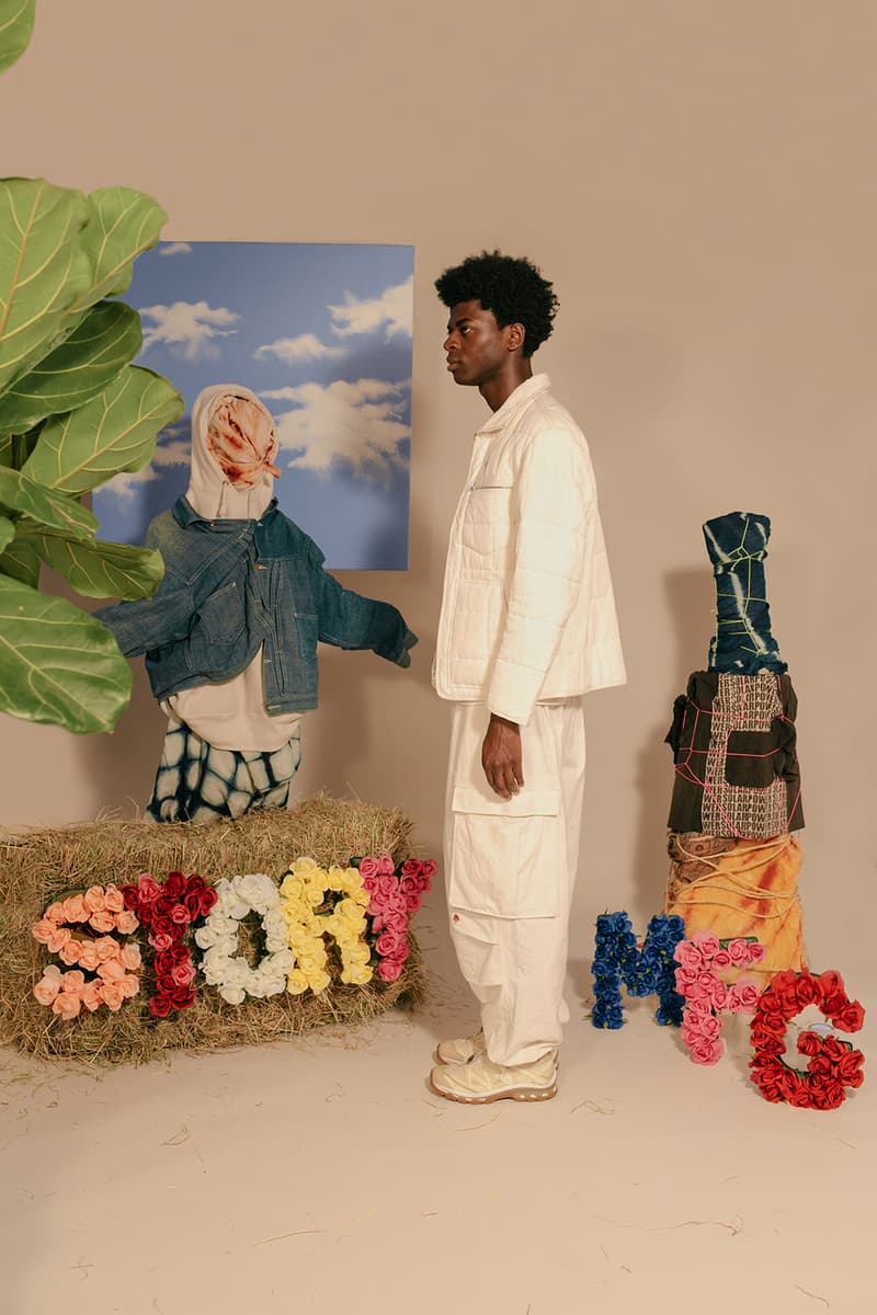 story mfg saeed katy al rubeyi collection fall winter 2020 sustainable vegan natural hoodie fleece jacket scarf lookbook inner reaches buy cop purchase