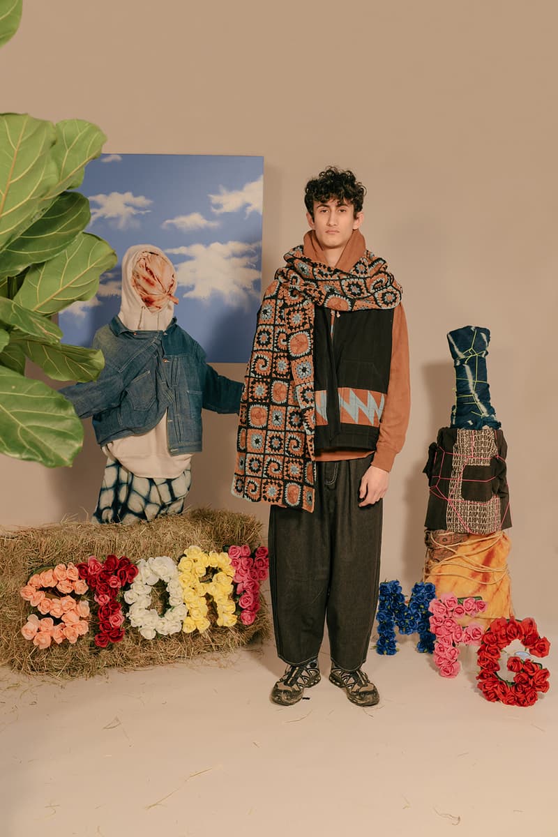 story mfg saeed katy al rubeyi collection fall winter 2020 sustainable vegan natural hoodie fleece jacket scarf lookbook inner reaches buy cop purchase