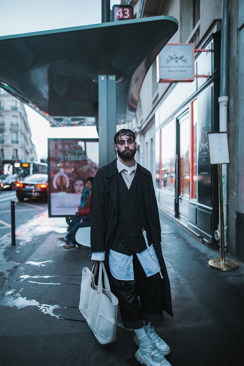 Paris Men's Fashion Week Fall 2020 Street Style - STYLE DU MONDE  Street  Style Street Fashion Photos Louis Vuitton grey puffer jacket