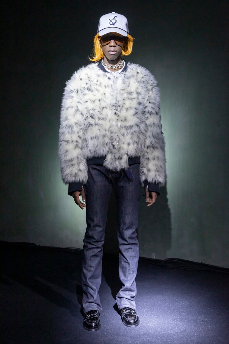 sulvam Fall/Winter 2020 Runway Collection Info Blazers Trousers Jackets Coats Shirts Pants Shorts Fur Velvet Gingham Vests Hats Sunglasses Loafers Boots Leather Knitwear Kneckties
