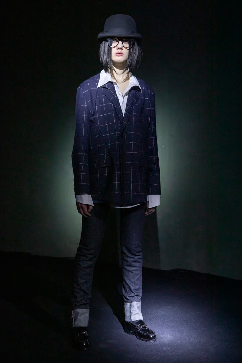 sulvam Fall/Winter 2020 Runway Collection Info Blazers Trousers Jackets Coats Shirts Pants Shorts Fur Velvet Gingham Vests Hats Sunglasses Loafers Boots Leather Knitwear Kneckties