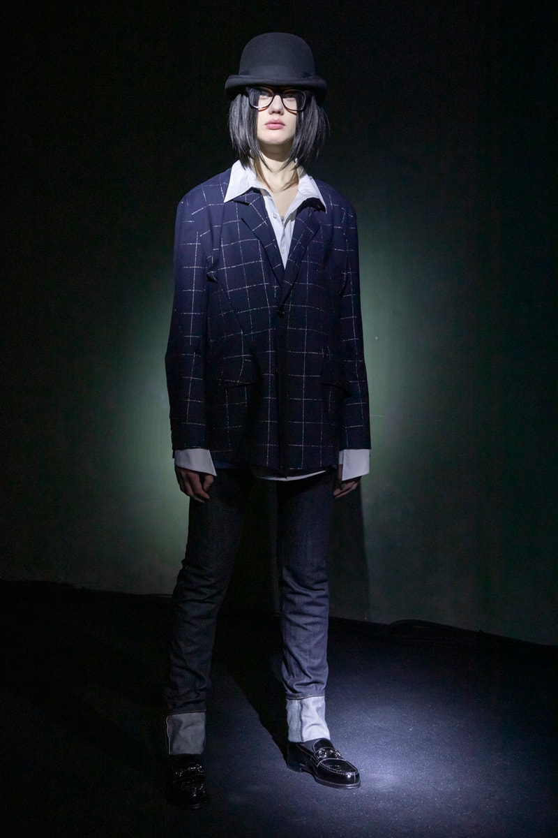sulvam Fall/Winter 2020 Runway Collection Info Blazers Trousers Jackets Coats Shirts Pants Shorts Fur Velvet Gingham Vests Hats Sunglasses Loafers Boots Leather Knitwear Kneckties
